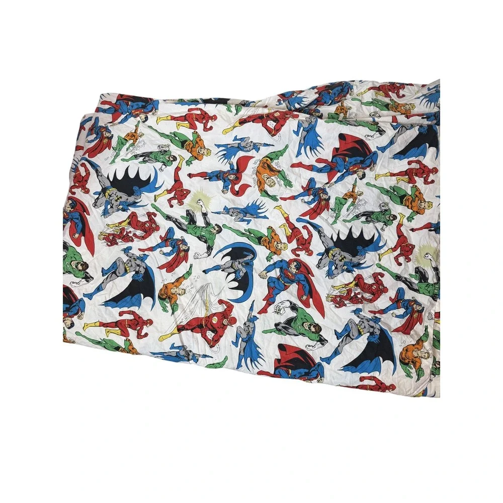 Pottery Barn Kids Justice League Twin Duvet Cover 68x86 DC Superhero Print